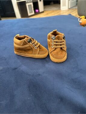 Amazon Baby Suede High-Top Walkers in Brown